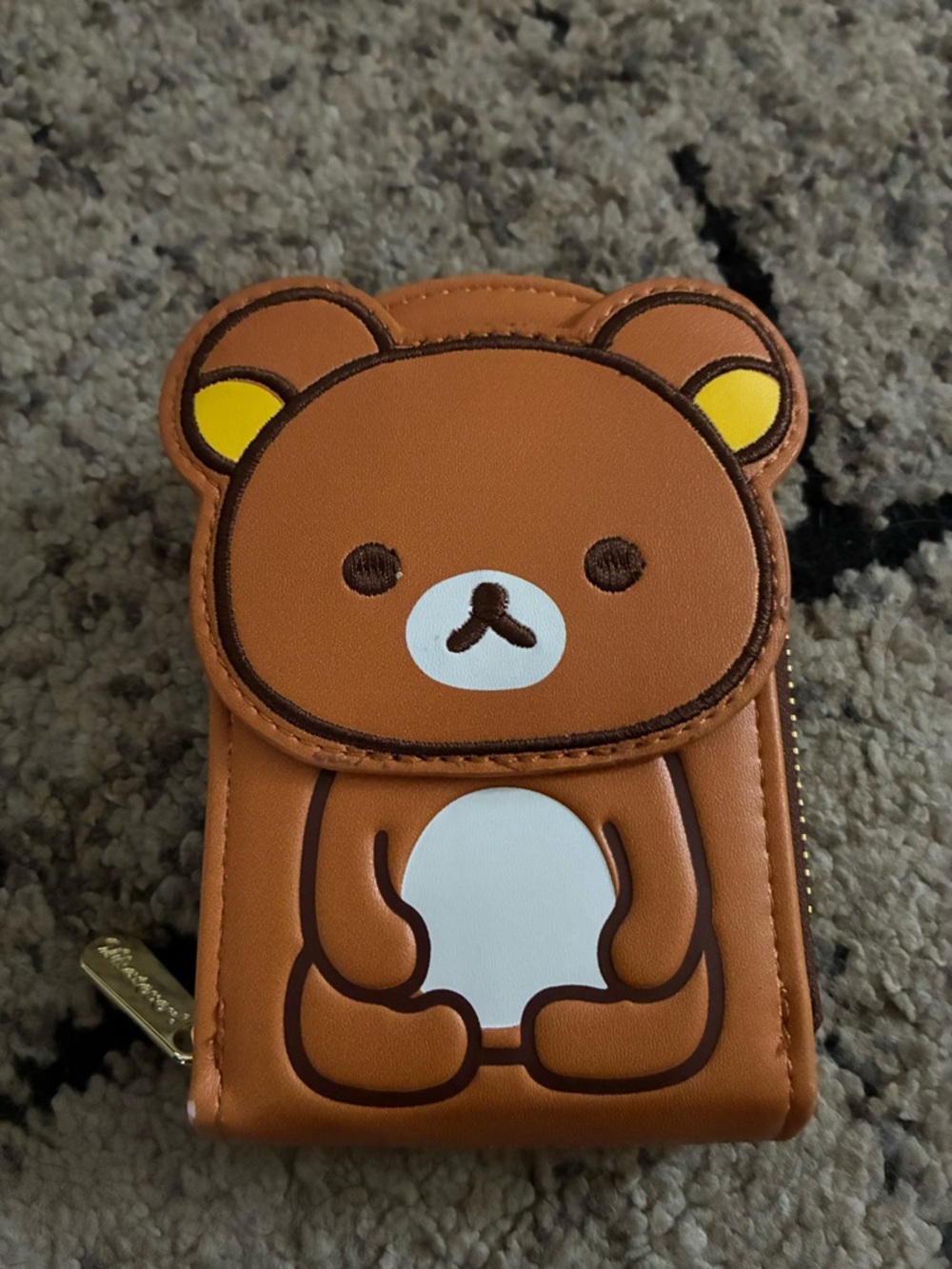 Rilakkuma Brown Bear Wallet - Cute Brown Bear Card Holder